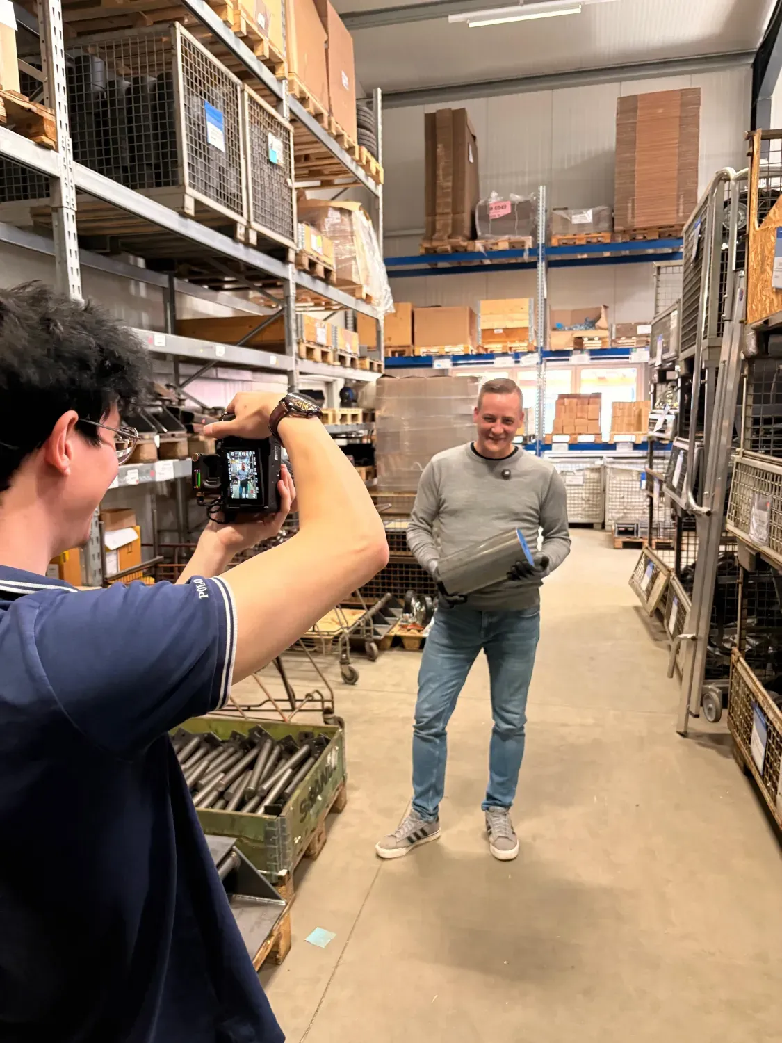 Content-Produktion vor Ort bei einem Kunden